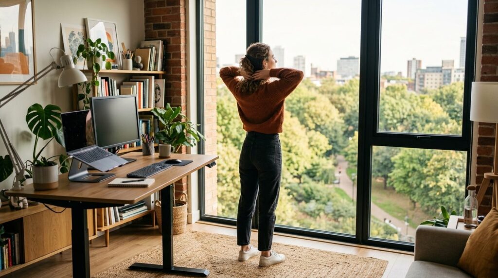 Professional stock photo, 16:9 aspect ratio: Young digital c